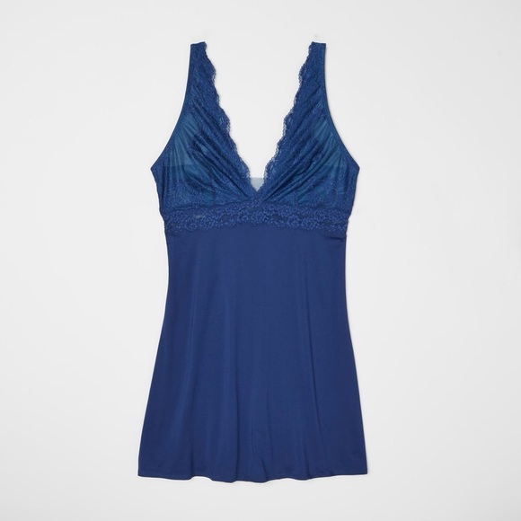 Gilligan & O'Malley Other - Gilligan & O'Malley Women's Chemise with Lace Nighttime Blue. Size XS NWT